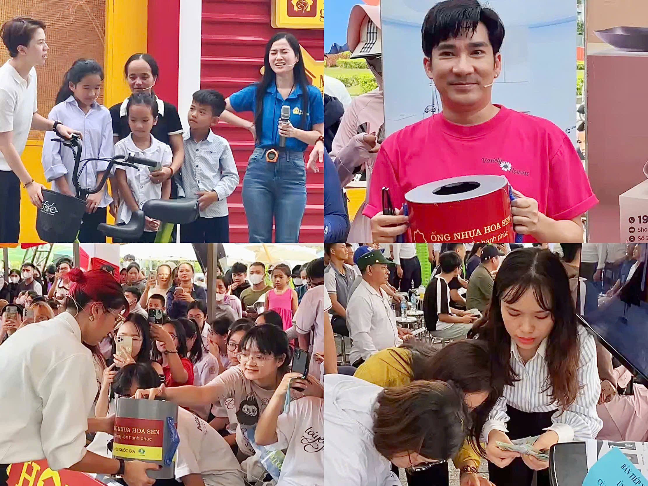 Người dân Thanh Hóa ủng hộ các nhân vật tại Mái ấm gia đình Việt. Khép lại ngày ghi hình đầu tiên, chương trình đã trao hơn 600 triệu đồng cho 6 nhân vật.
